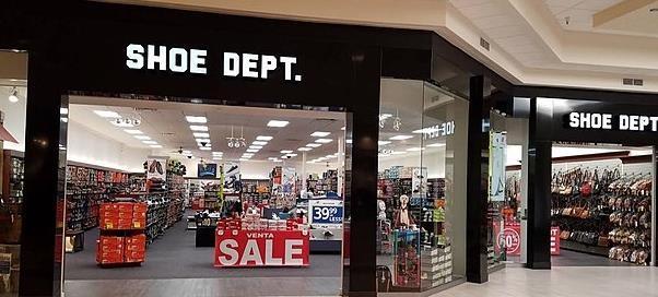 Interior of a Shoe Dept. Encore retail store